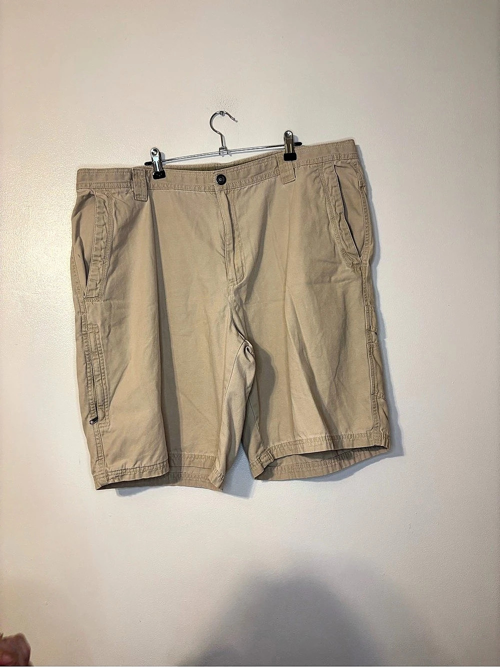Columbia Silver Ridge Utility Cargo Shorts Beige Waist 42